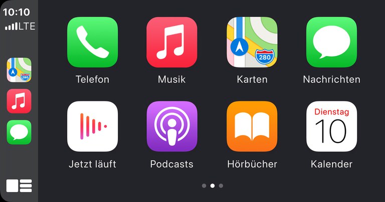 Apple CarPlay im Suzuki Across Hybrid.