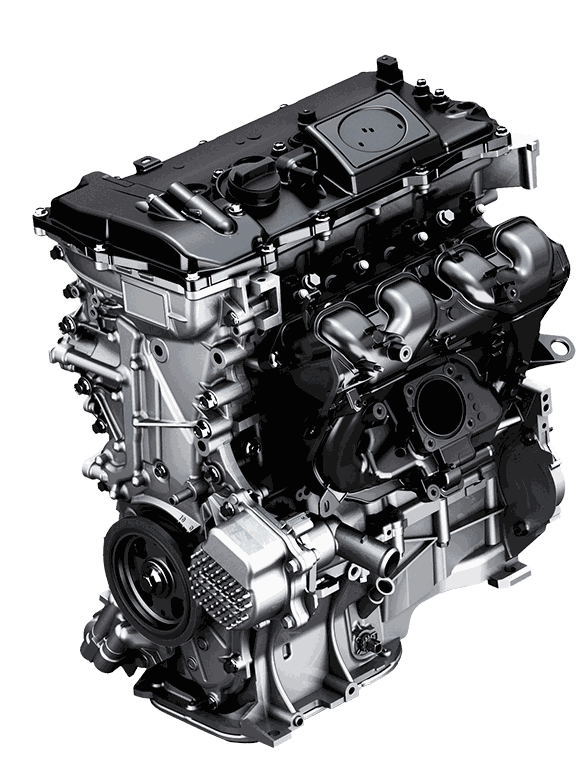 1,8-Liter Benzinmotor kombiniert mit Elektromotor